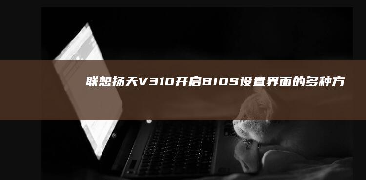 联想扬天V310开启BIOS设置界面的多种方式汇总 (联想扬天v330)