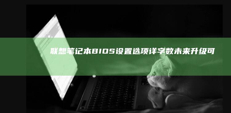 联想笔记本BIOS设置选项详字数: 未来升级可能需要 (联想笔记本bios怎么进入)
