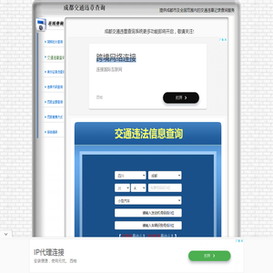 成都交通违章查询